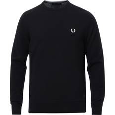 Fred Perry Klær Fred Perry Classic Crew Neck Jumper - Black