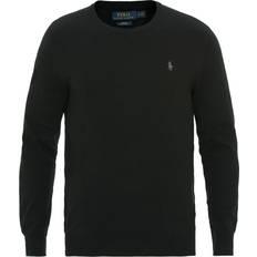 Polo Ralph Lauren Herren - Sweatshirts Pullover Polo Ralph Lauren Pima Cotton Crew Neck Pullover Polo - Black
