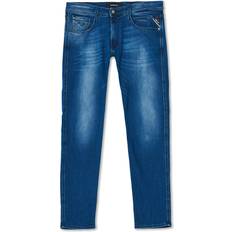 Replay Anbass Power Stretch Jeans - Medium Blue
