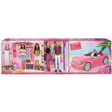 Barbie Dukker & dukkehus Barbie Dress Up & Go Ultimate Closet Glam Convertible & Barbie & Ken Dolls