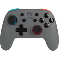 Gray Game Controllers PowerA Nano Enhanced Wireless Controller (Nintendo Switch) - Grey/Neon