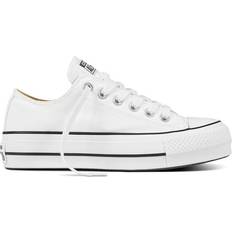 White platform sneakers women Converse Chuck Taylor All Star Lift Low Top W - White/Black