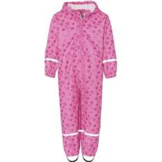 Rosa Regenoveralls Playshoes Rain Overall Hearts - Pink (405305)