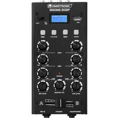 Sølv DJ-mixere Omnitronic Gnome-202P Mini Mixer