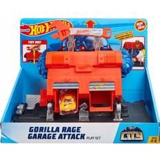 Toys Hot Wheels Gorilla Rage Garage Attack Play Set