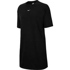 Baumwolle Kleider Nike Sportswear Essential Dress - Black/White