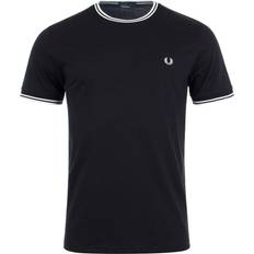 Fred Perry Clothing Fred Perry Twin Tipped T-shirt - Black/Snow White