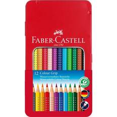 Hobbymaterial Faber-Castell Colour Grip Colour Pencil Tin of 12