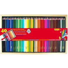 Sense Hobbymateriale Sense Colouring Pencils Wooden Box 40-pack