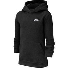 Treningsklær Hettegensere Nike Big Kid's Sportswear Club Pullover Hoodie - Black/White