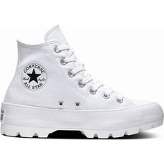Converse 43 Sko Converse Chuck Taylor All Star Lugged High Top W - White/Black/White