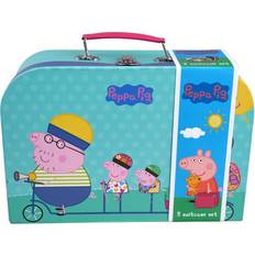 Peppa Gris Dukker & dukkehus Barbo Toys Peppa Pig 3 Suitcase Set