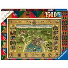 Puslespill Ravensburger Harry Potter Hogwarts Map 1500 Pieces