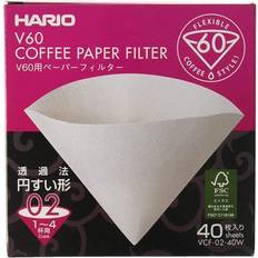 Coffee Filters Hario V60 Coffee Filter 02x40st