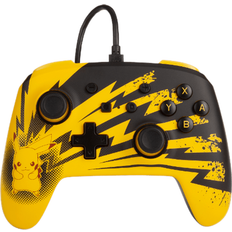 PowerA Enhanced Wired Controller (Nintendo Switch) – Pokemon: Pikachu Lightning - Black/Yellow