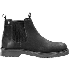 Polyester Stiefeletten Jack & Jones Leather Stitched Boots M - Black/Pirate Black