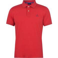 Gant Short Sleeve Piqué Polo Shirt - Red