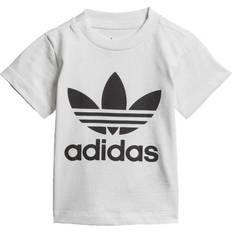 Trykknapper T-skjorter adidas Infant Trefoil T-shirt - White/Black (DV2828)
