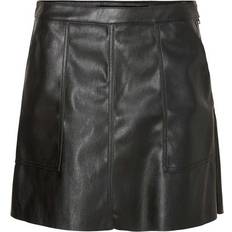 Vero Moda Sylvia Coated Mini Skirt - Black