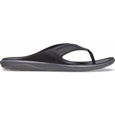 Men - Slip-On Flip-Flops Crocs Swiftwater Wave Flip - Black/Slate Grey