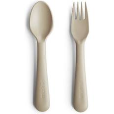 Mushie Fläschchen & Servierzubehör Mushie Dinnerware Fork & Spoon Set