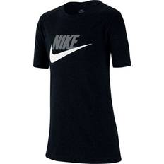 Oberteile Nike Older Kid's Sportswear T-shirt - Black/Light Smoke Gray (AR5252-013)