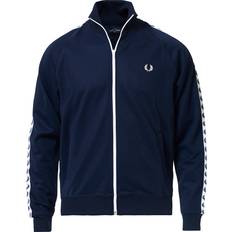 Herren - L Jacken Fred Perry Taped Track Jacket - Carbon Blue