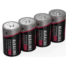 Batterier - D (LR20) - Oppladbare standardbatterier Batterier & Ladere Ansmann Mono D 4-pack
