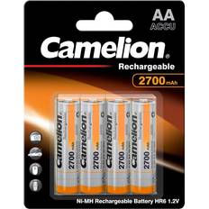 Camelion Ni-MH AA Rechargeable Batteries 2700mAh Compatible 4-pack