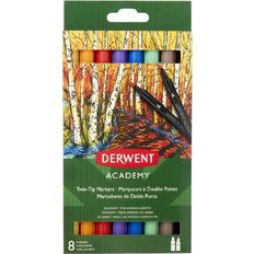 Derwent Tusjer Derwent Academy Twin Tip Brush Markers