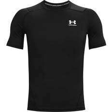 Herren T-Shirts Under Armour Men's HeatGear Short Sleeve T-shirt - Black/White