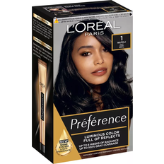 Solbeskyttelse Permanente hårfarger L'Oréal Paris Preference #1 Napoli Black