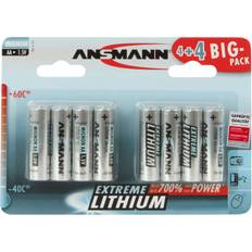 AA (LR06) - Lithium Batterier & Ladere Ansmann Lithium Battery AA Compatible 8-pack