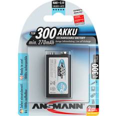 Batteries - Rechargeable Standard Batteries Batteries & Chargers Ansmann NiMH 9V E-Block 300mAh Compatible