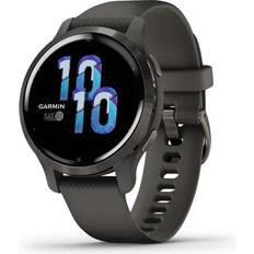  Garmin 010-02430-00 Venu 2, GPS Smartwatch, Advanced Health  Monitoring, Fitness Features, Silver Bezel with GraniteBlue Case and  Silicone Band : Electronics