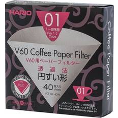 Hario Coffee Maker Accessories Hario V60 Coffee Filter 01x40st