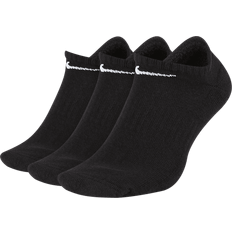 Schwarz Socken Nike Everyday Cushioned Training No-Show Socks 3-pack Unisex - Black/White