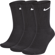 Nike Sokker Nike Everyday Cushioned Training Crew Socks 3-pack Unisex - Black/White