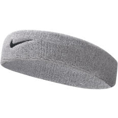 Grau - Herren Stirnbänder Nike Swoosh Headband Unisex - Grey Heather/Black/Osfm