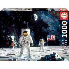 Educa Jigsaw Puzzles Educa First Men on the Moon Robert McCall 1000 Pieces