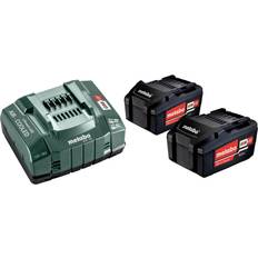 Ladere Batterier & Ladere på salg Metabo Basic Set 2x5.2Ah