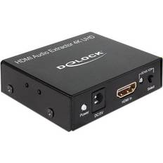 DeLock Kabler DeLock HDMI Audio Extractor HDMI - HDMI/Optical/Coaxial/3.5mm Adapter F-F