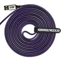 Xbox 360 Batteries & Charging Stations KontrolFreek Xbox/PC 12FT USB Gaming Cable - Purple/Black