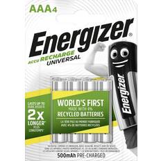 Energizer Akkus - Wiederaufladbare Standardakkus Batterien & Akkus Energizer Universal HR03 AAA 500mAh Compatible 4-pack