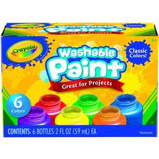 Water Colors Crayola Washable Kids Paint 6-pack