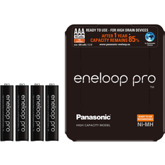 Panasonic Eneloop Pro AAA 4-pack with Storage Case