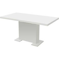 White gloss dining table Furniture vidaXL Extendable Dining Table 31.5x59.1"