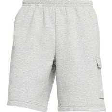 Herren Shorts Nike Club Cargo Shorts - Dark Grey Heather/Matte Silver/White