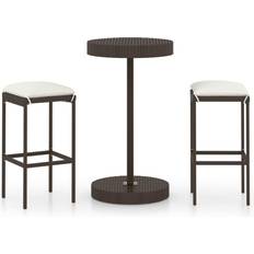 vidaXL 3064758 Outdoor Bar Set, 1 Table incl. 2 Chairs