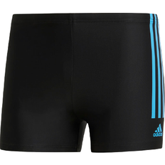 adidas Semi 3-Stripes Swimming Trunks Men - Black/Shock Cyan